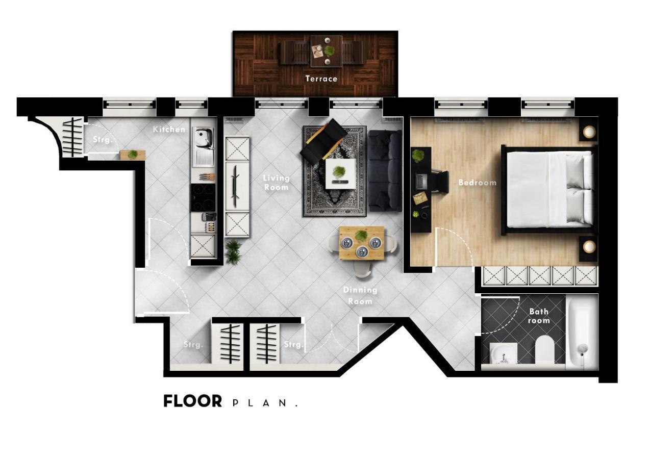 Apartment Modernes Und Geräumiges Im Schauspielviertel Leipzig